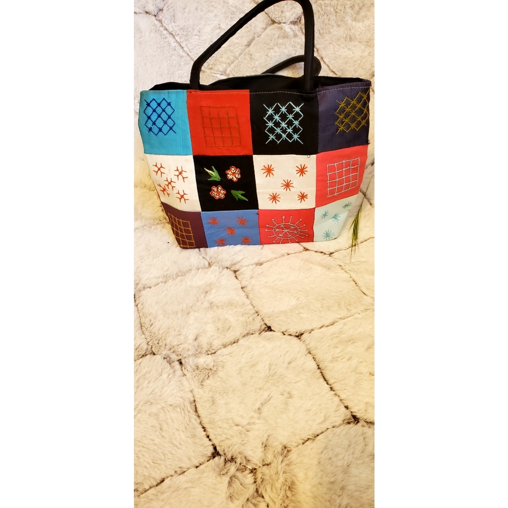handmade patch work purse. - Picture 2 of 2